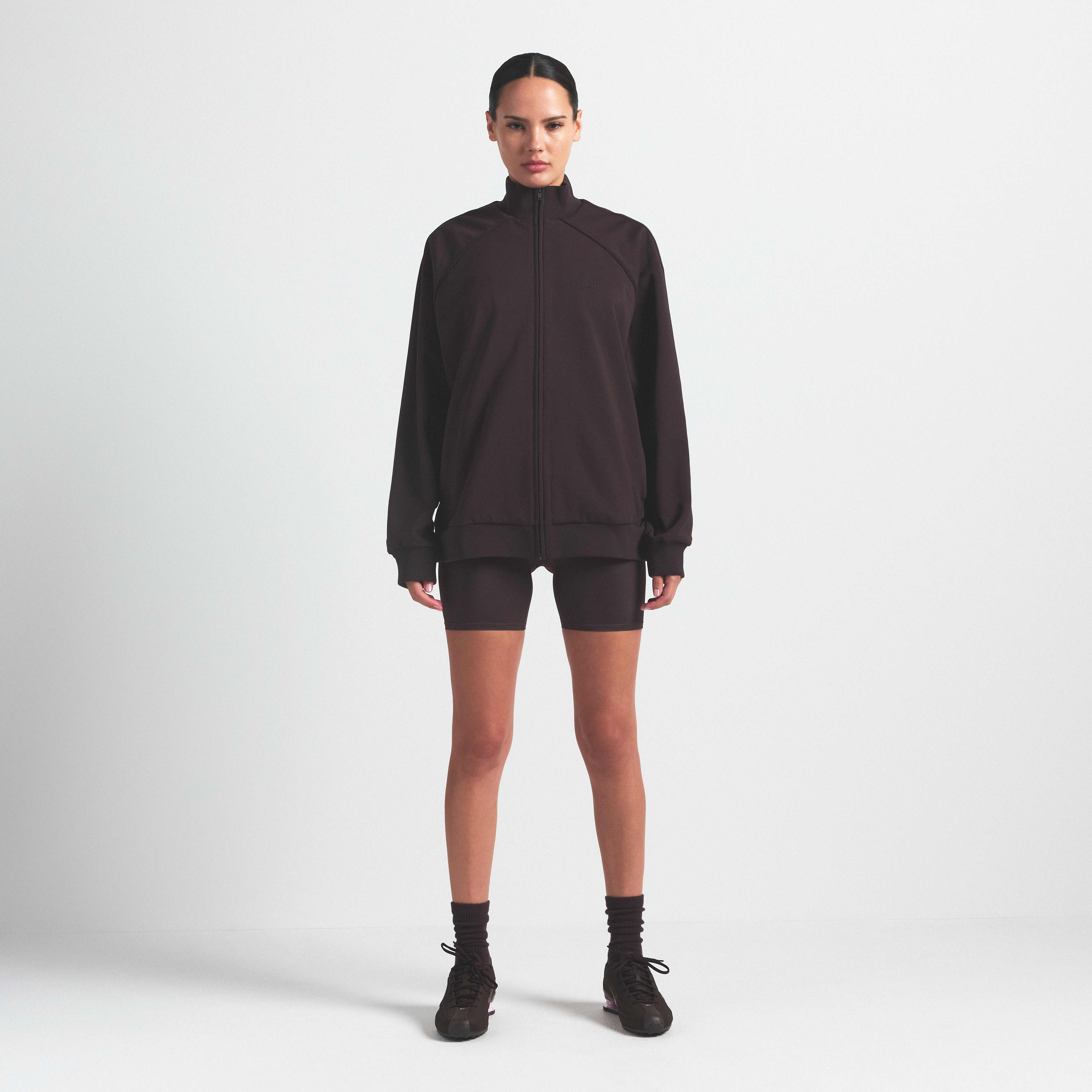NikeSKIMS Matte Tricot Women's Oversized Full-Zip Track Jacket